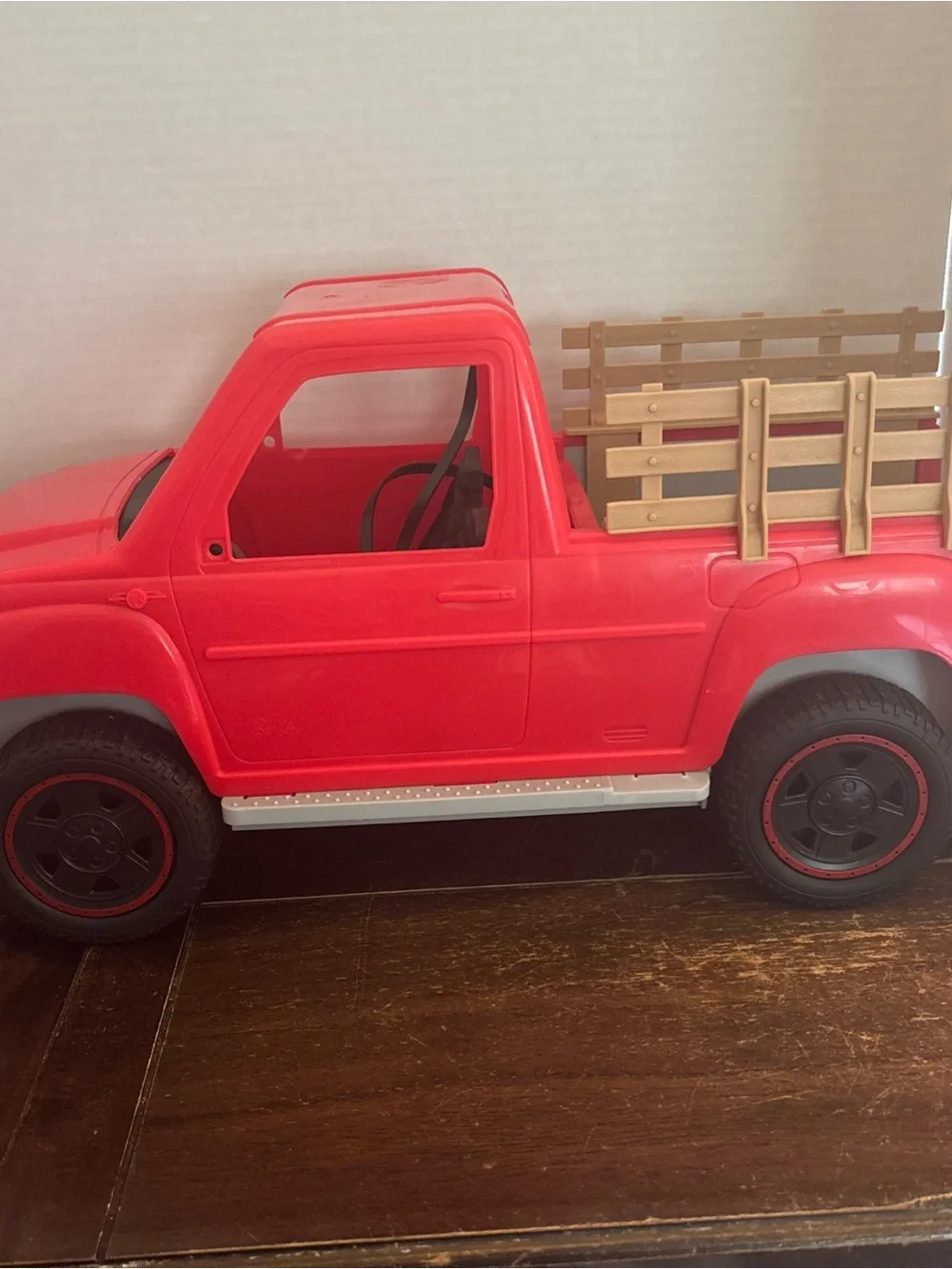 Barbie Doll Sweet Orchard Farm Truck 2017 Mattel Red Pick Up Toy Vehicle